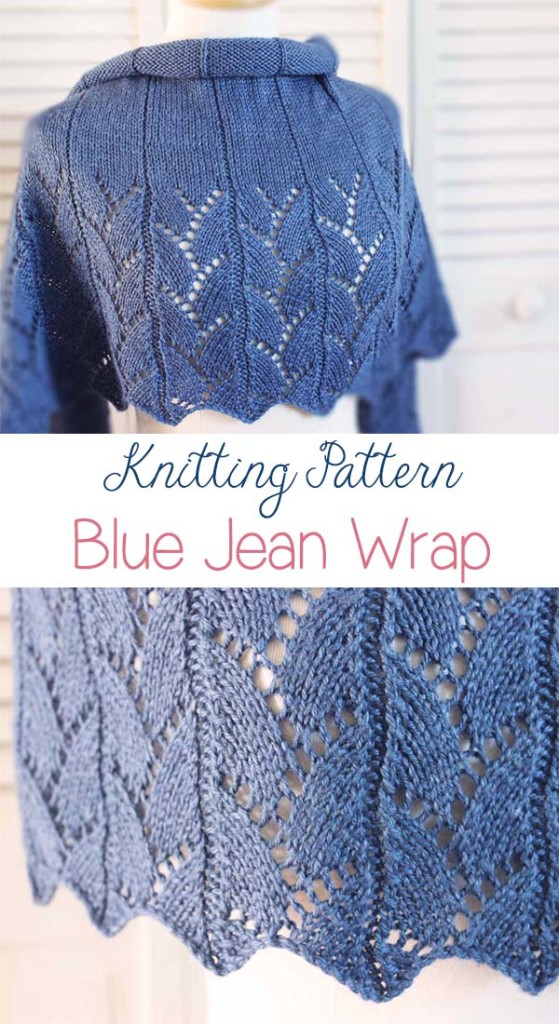 Blue Jean Wrap Knitting Pattern