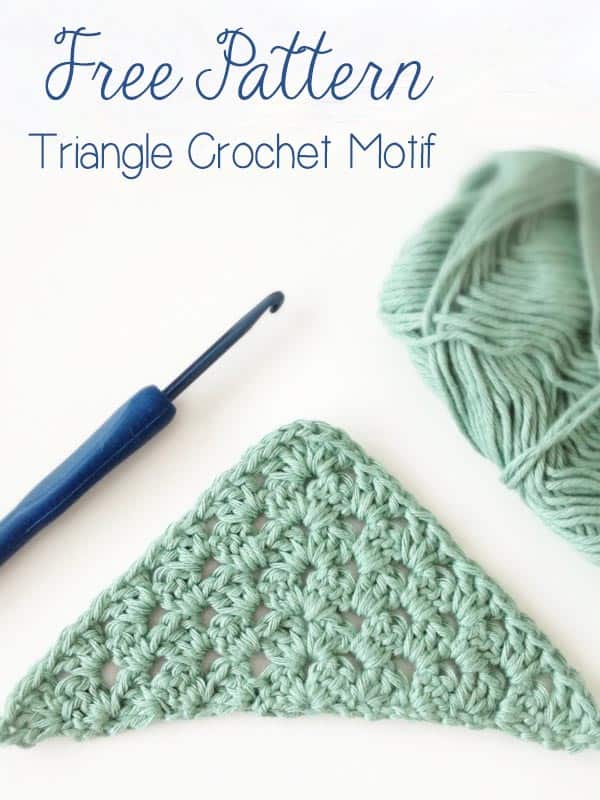 Free Triangle Crochet Motif Deux Brins de Maille