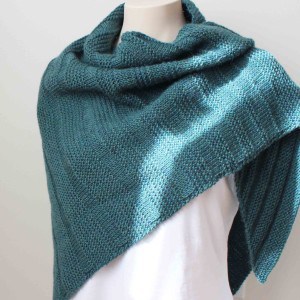 Knitting Pattern Teal Shawl