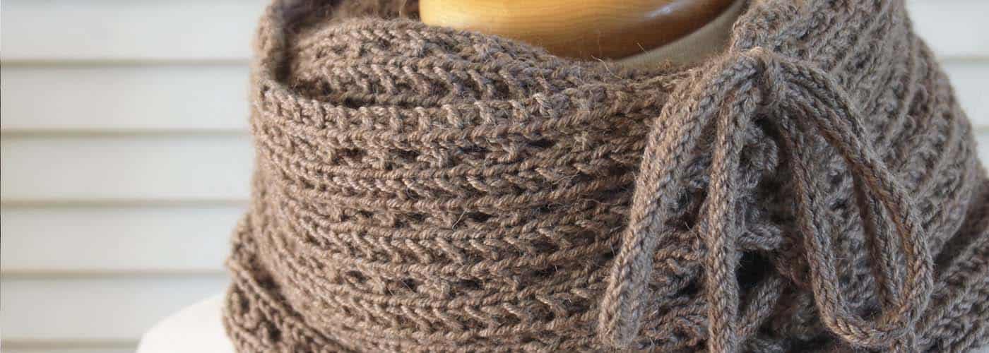 Knitting Pattern Mokaccino Cowl - Deux Brins de Maille