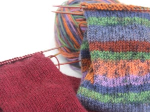 Knitting Socks 2 pairs