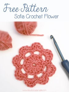 Free Crochet Flower Motif Pattern Sofia