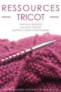 Ressources pour le Tricot | Obtenez un coupon rabais de 20% sur le patron de tricot de votre choix, des patrons gratuits et des cartes imprimables | Deux Brins de Maille