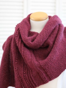 Knitting Pattern Shawl, Comfort Shawl