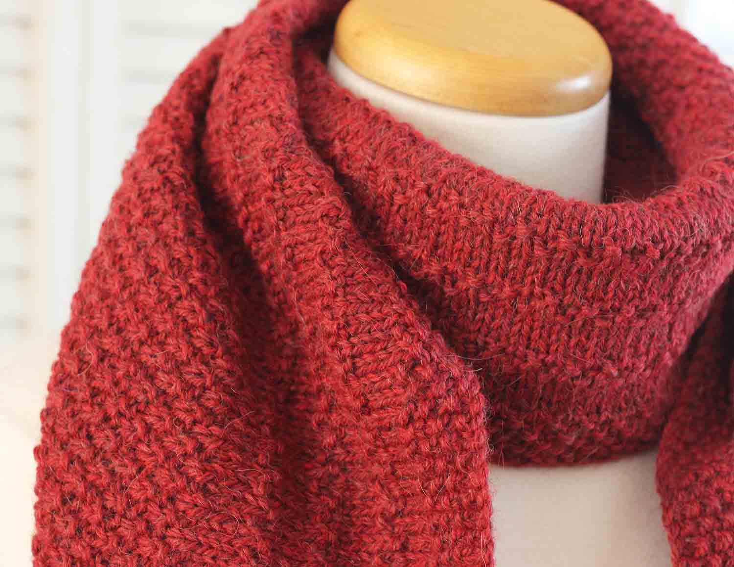 Free Knitting Pattern Scarf The Autumn Scarf Deux Brins De Maille